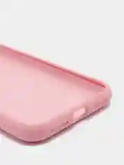 Розовый силиконовый чехол iPhone X / iPhone XS, Silicone Case, с закрытым низом