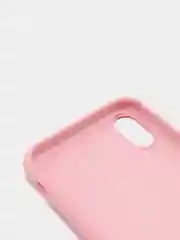 Розовый силиконовый чехол iPhone X / iPhone XS, Silicone Case, с закрытым низом