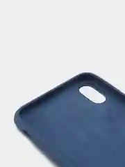 Синий меланж силиконовый чехол iPhone XS Max, Silicone Case, с открытым низом