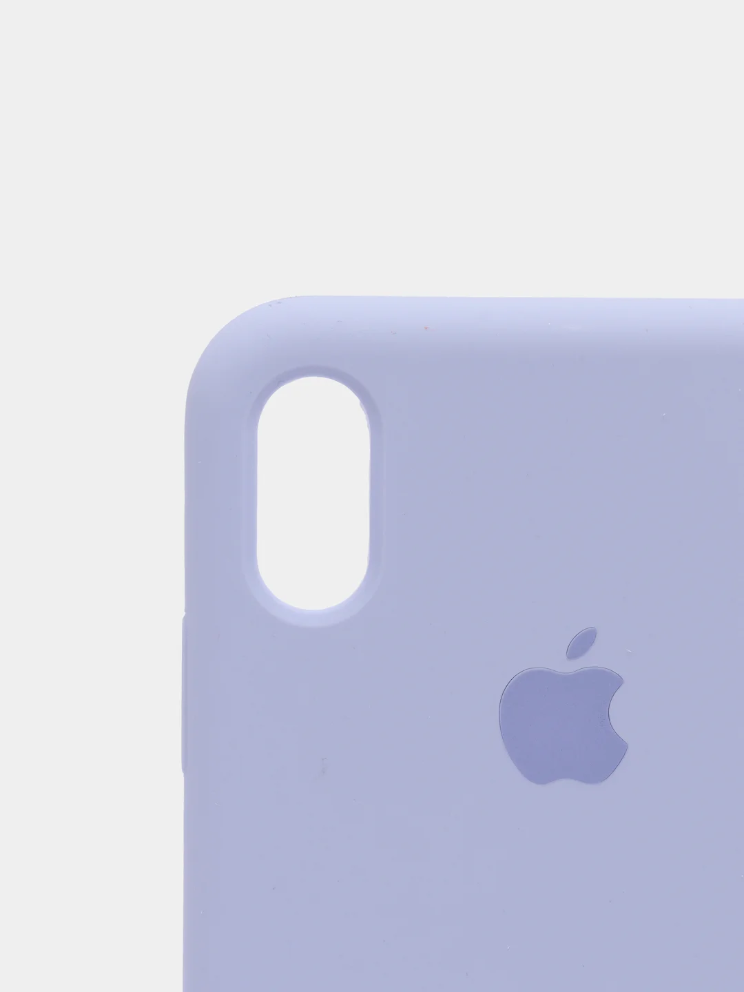 Лавандовый силиконовый чехол iPhone XS Max, Silicone Case, с открытым низом