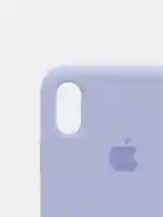 Лавандовый силиконовый чехол iPhone XS Max, Silicone Case, с открытым низом