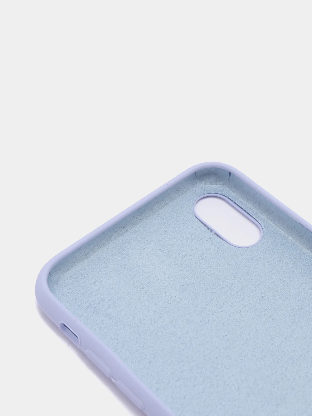 Лавандовый силиконовый чехол iPhone XS Max, Silicone Case, с открытым низом