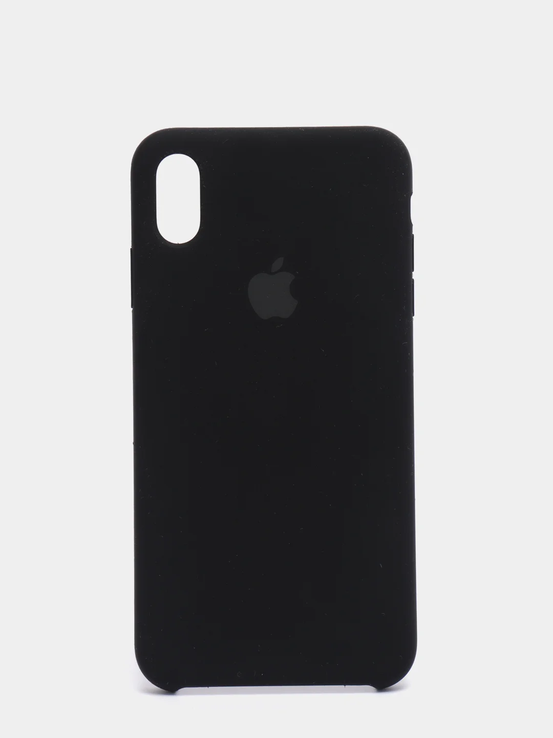 Черный силиконовый чехол iPhone XS Max, Silicone Case, с открытым низом