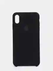 Черный силиконовый чехол iPhone XS Max, Silicone Case, с открытым низом