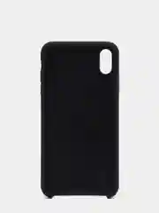 Черный силиконовый чехол iPhone XS Max, Silicone Case, с открытым низом