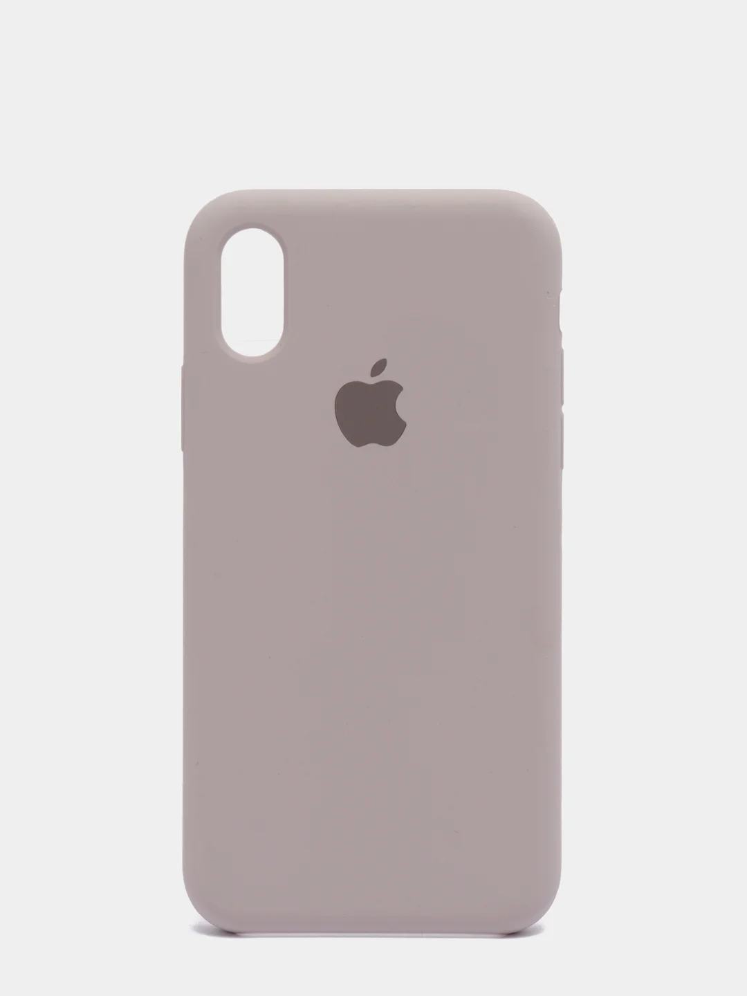 Бежевый силиконовый чехол iPhone X / iPhone XS, Silicone Case, с открытым низом