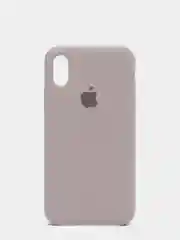 Бежевый силиконовый чехол iPhone X / iPhone XS, Silicone Case, с открытым низом