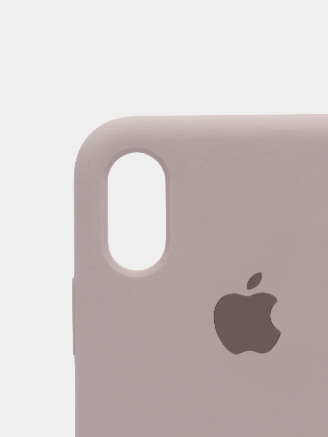 Бежевый силиконовый чехол iPhone X / iPhone XS, Silicone Case, с открытым низом