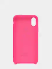 Фуксия силиконовый чехол iPhone X / iPhone XS, Silicone Case, с открытым низом