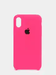 Фуксия силиконовый чехол iPhone X / iPhone XS, Silicone Case, с открытым низом