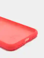 Кораллово-розовый силиконовый чехол iPhone X / iPhone XS, Silicone Case, с закрытым низом
