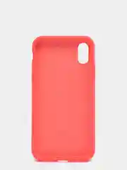 Кораллово-розовый силиконовый чехол iPhone X / iPhone XS, Silicone Case, с закрытым низом