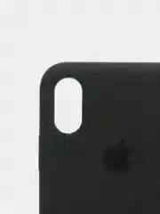 Тёмно-зелёный силиконовый чехол iPhone X / iPhone XS, Silicone Case, с открытым низом