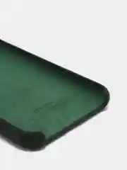 Тёмно-зелёный силиконовый чехол iPhone X / iPhone XS, Silicone Case, с открытым низом