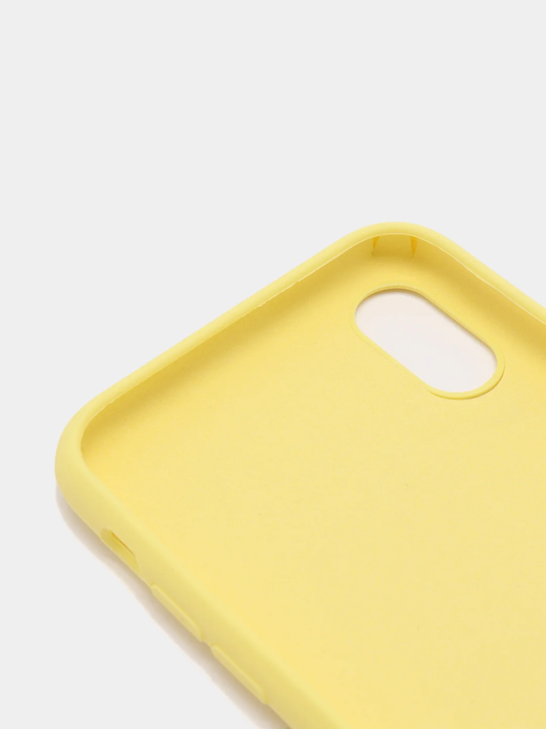 Желтый силиконовый чехол iPhone X / iPhone XS, Silicone Case, с открытым низом