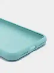 Бирюзовый силиконовый чехол iPhone X / iPhone XS, Silicone Case, с закрытым низом