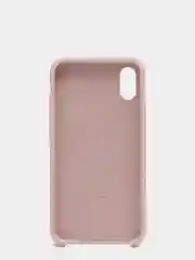 Пудровый силиконовый чехол iPhone X / iPhone XS, Silicone Case, с открытым низом