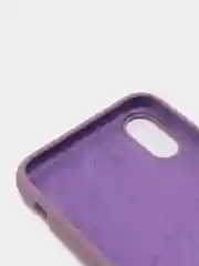 Сиреневый силиконовый чехол iPhone X / iPhone XS, Silicone Case, с открытым низом
