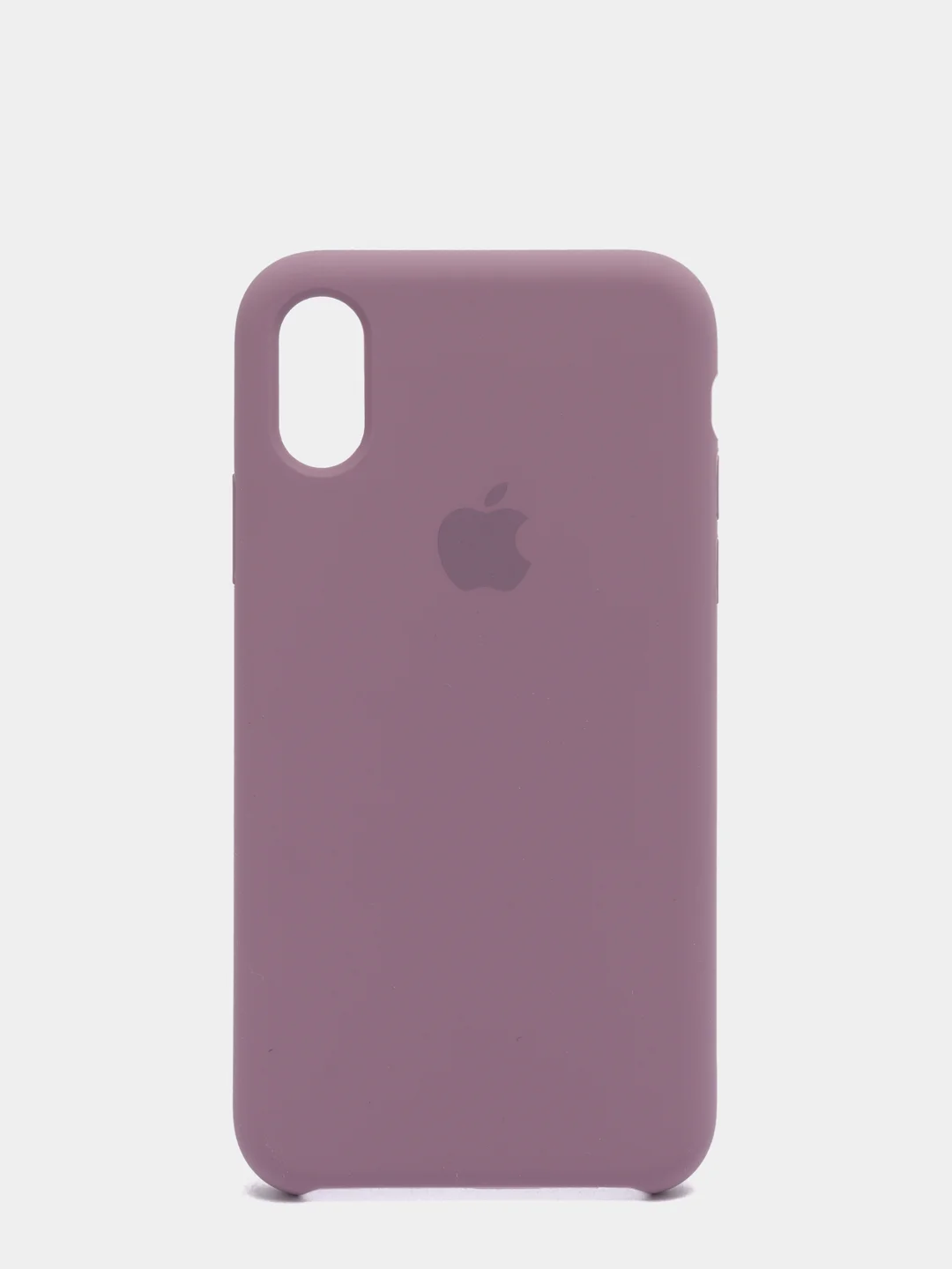 Сиреневый силиконовый чехол iPhone X / iPhone XS, Silicone Case, с открытым низом