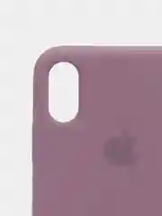 Сиреневый силиконовый чехол iPhone X / iPhone XS, Silicone Case, с открытым низом