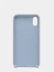 Серый силиконовый чехол iPhone X / iPhone XS, Silicone Case, с открытым низом