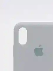 Серый силиконовый чехол iPhone X / iPhone XS, Silicone Case, с открытым низом