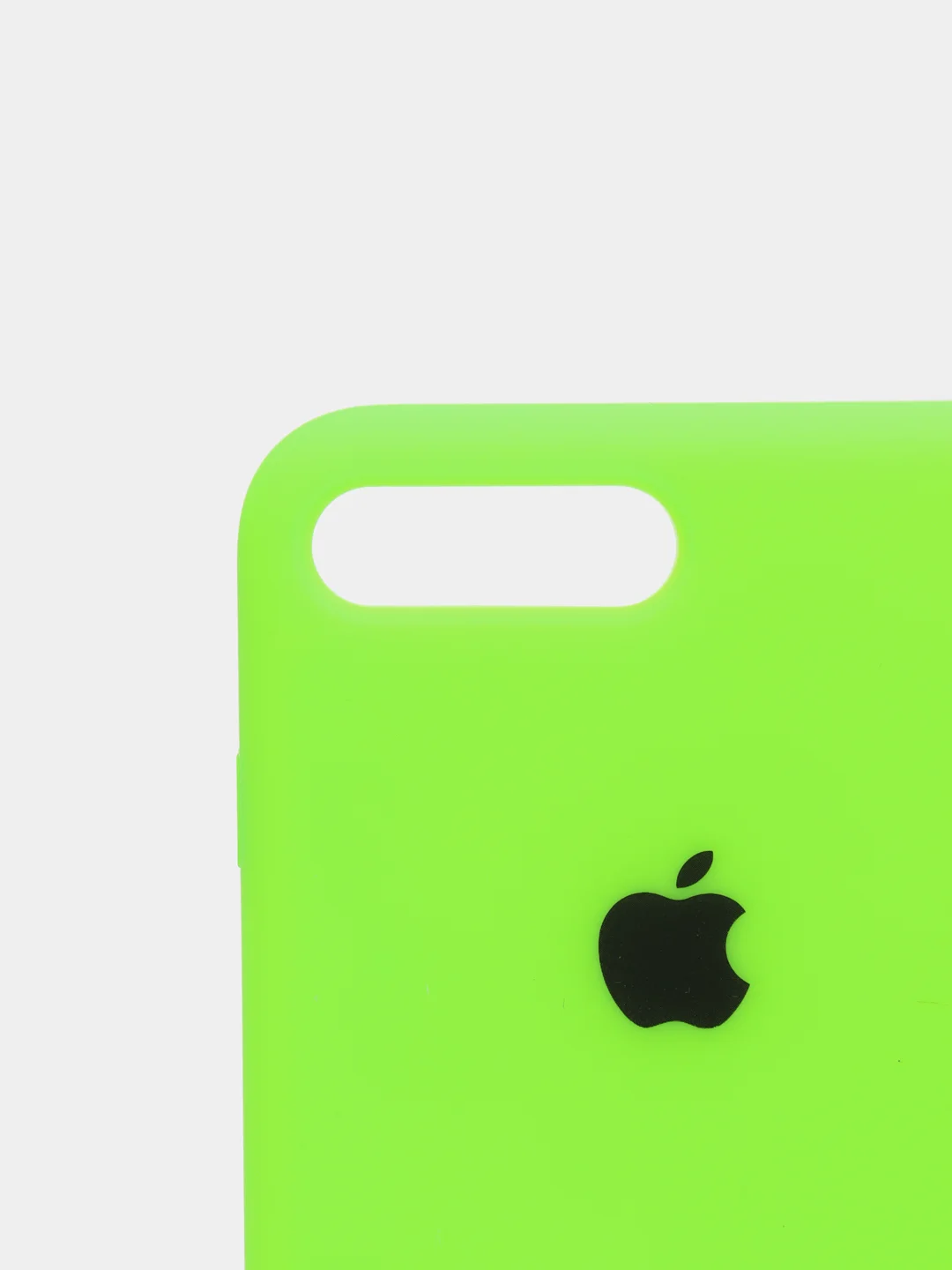 Салатовый силиконовый чехол iPhone 7 Plus / iPhone 8 Plus, Silicone Case, с открытым низом