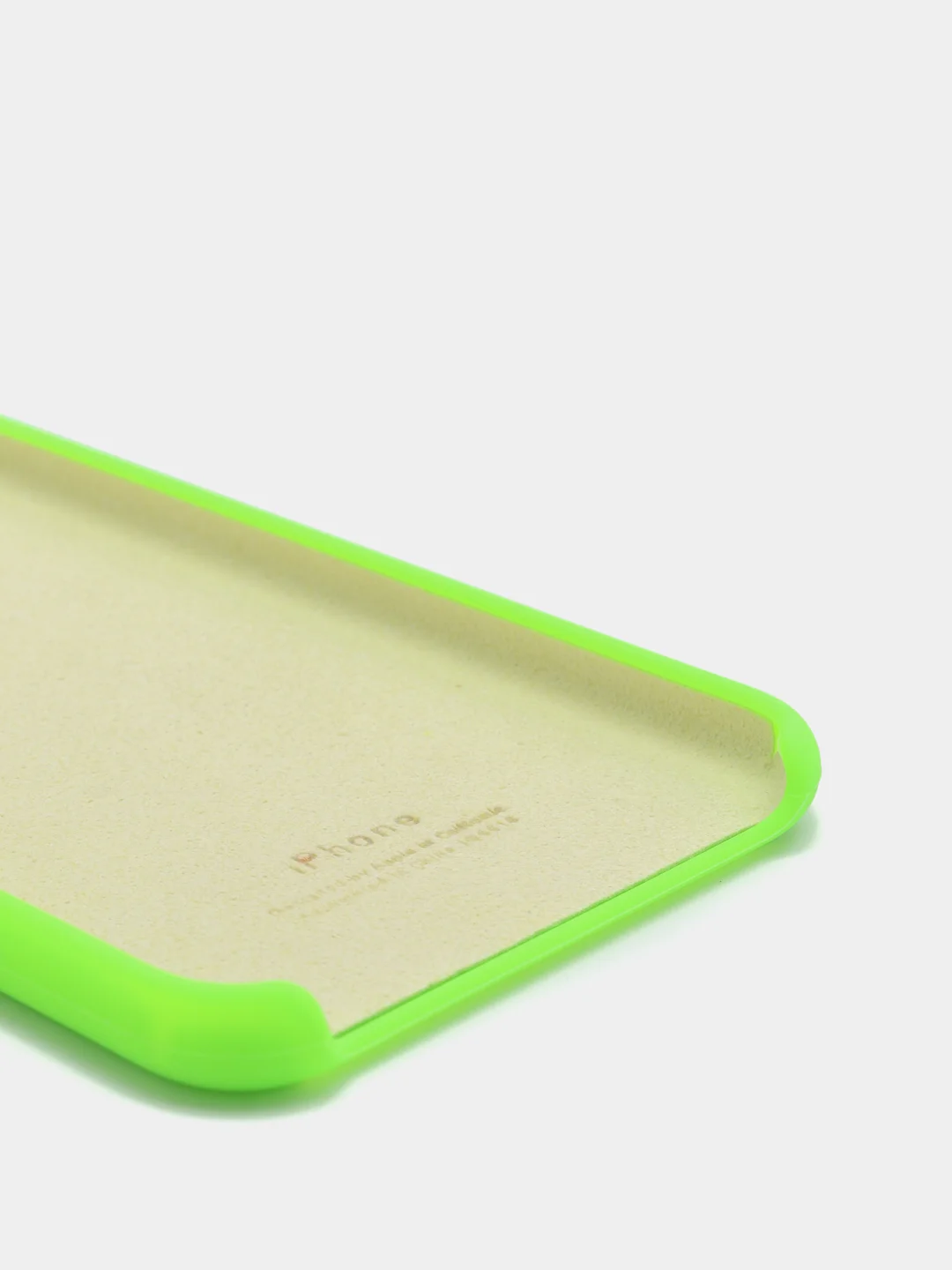 Салатовый силиконовый чехол iPhone 7 Plus / iPhone 8 Plus, Silicone Case, с открытым низом