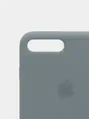Серый силиконовый чехол iPhone 7 Plus / iPhone 8 Plus, Silicone Case, с открытым низом