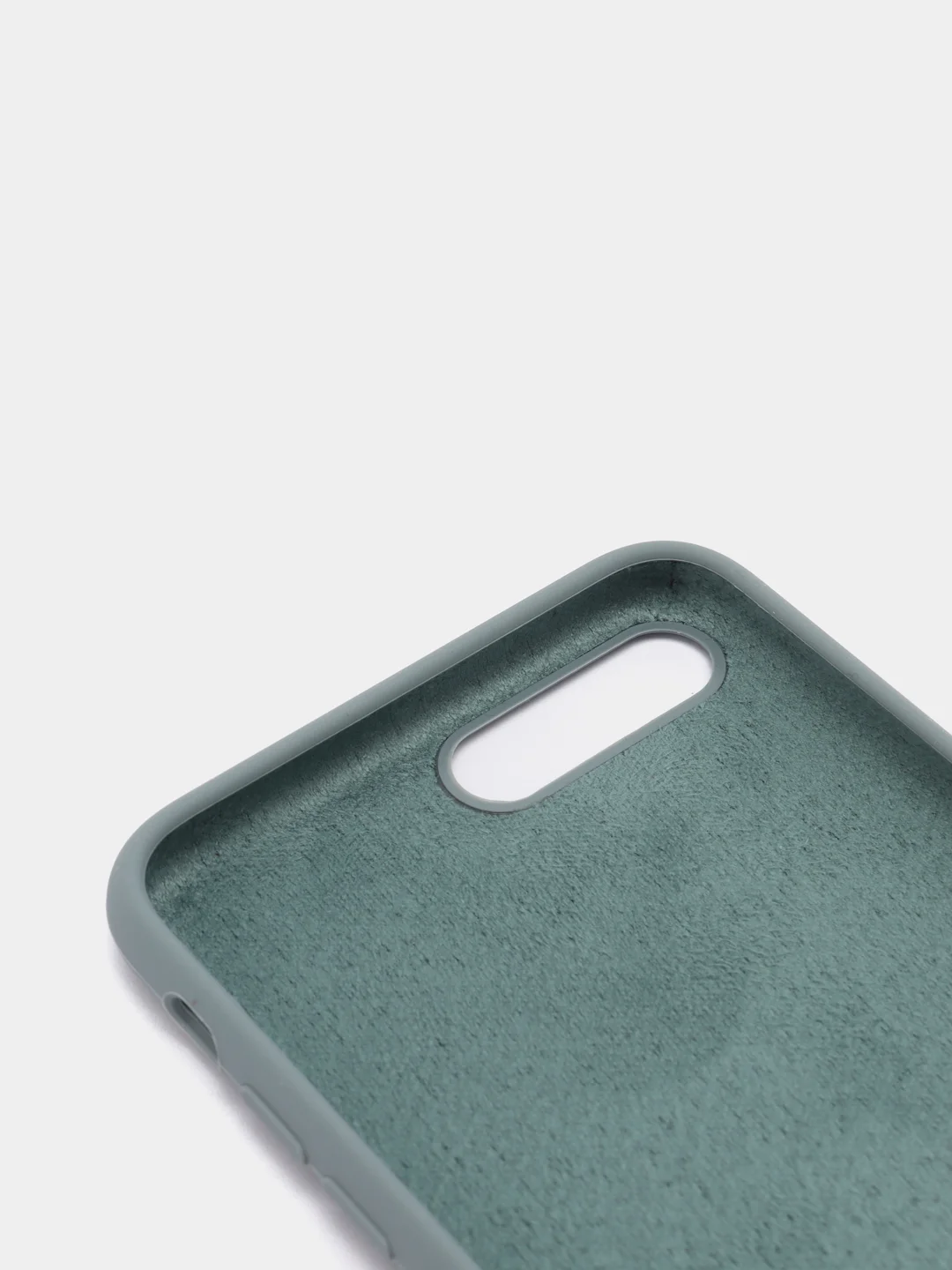 Серый силиконовый чехол iPhone 7 Plus / iPhone 8 Plus, Silicone Case, с открытым низом