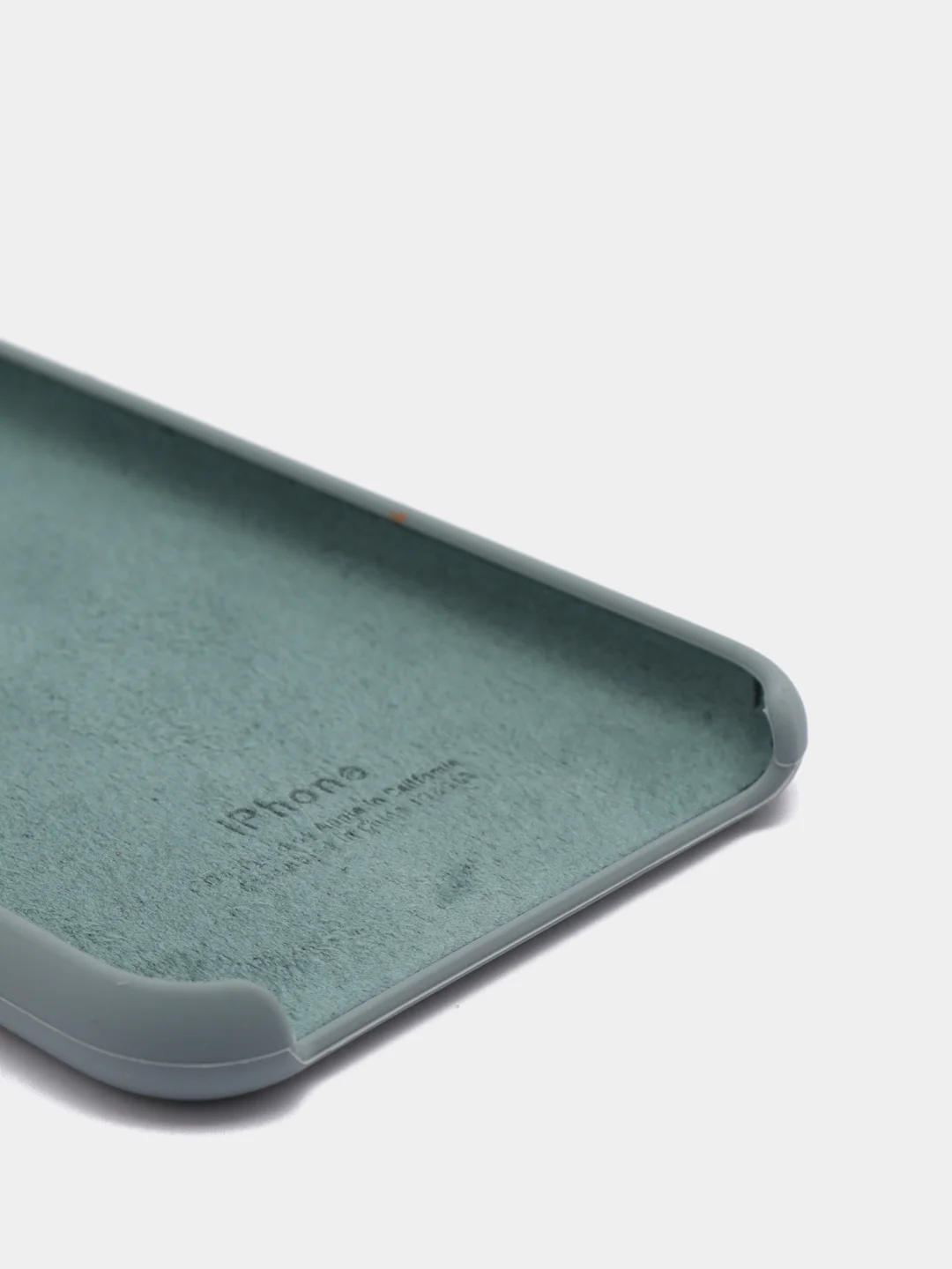 Серый силиконовый чехол iPhone 7 Plus / iPhone 8 Plus, Silicone Case, с открытым низом