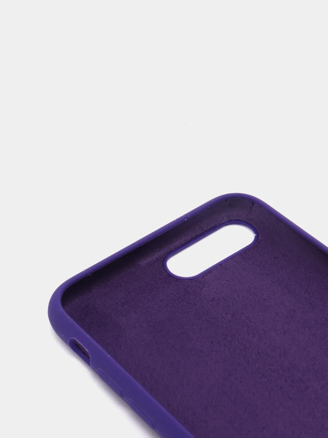 Фиолетовый силиконовый чехол iPhone 7 Plus / iPhone 8 Plus, Silicone Case, с открытым низом