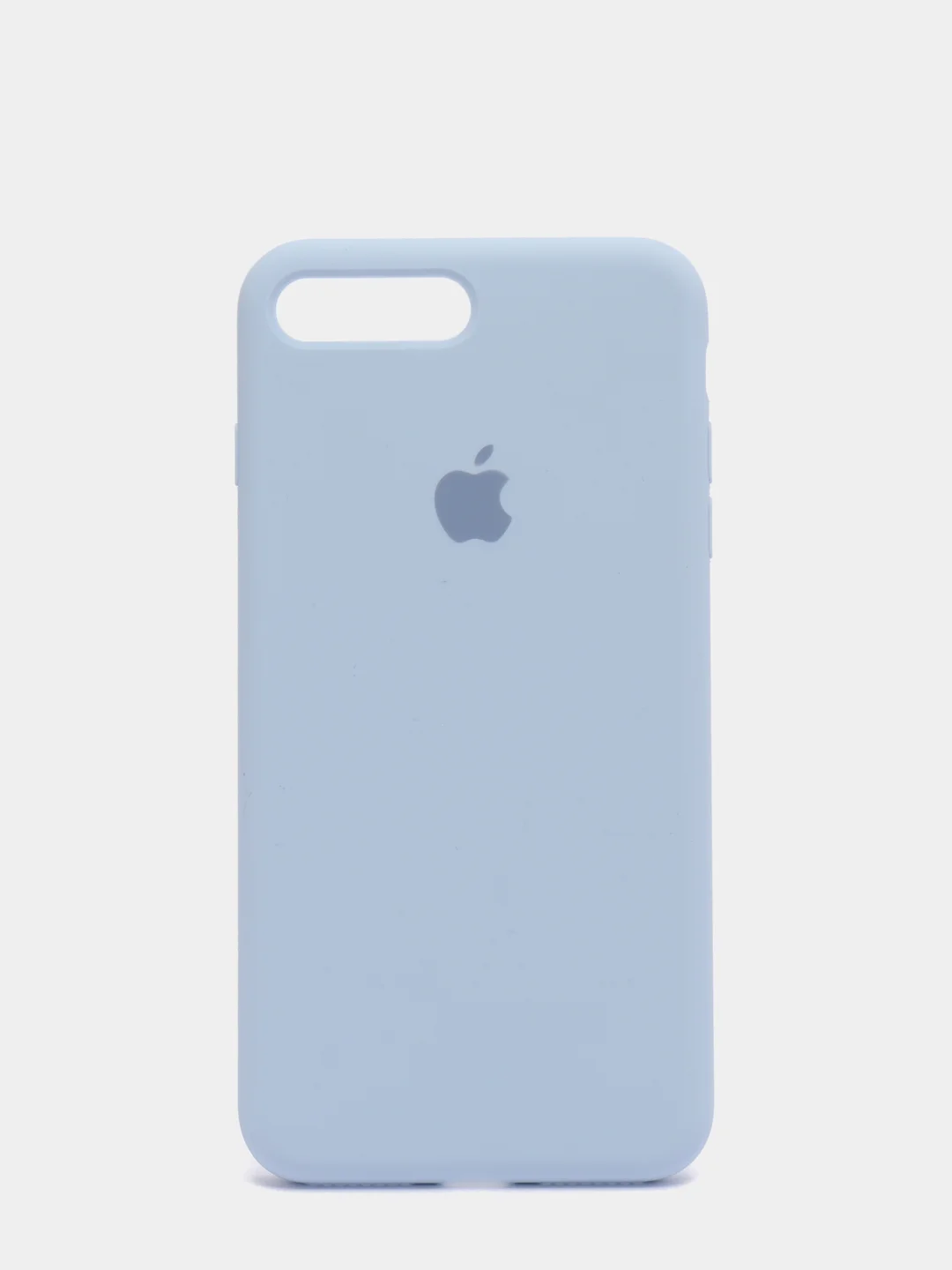 Светло-синий силиконовый чехол iPhone 7 Plus / iPhone 8 Plus, Silicone Case, с закрытым низом