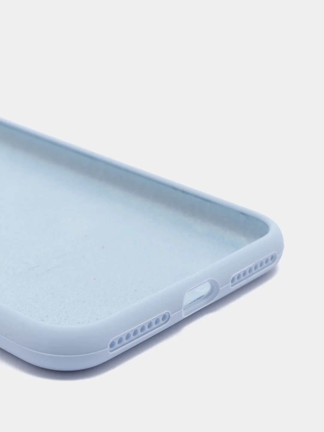 Светло-синий силиконовый чехол iPhone 7 Plus / iPhone 8 Plus, Silicone Case, с закрытым низом