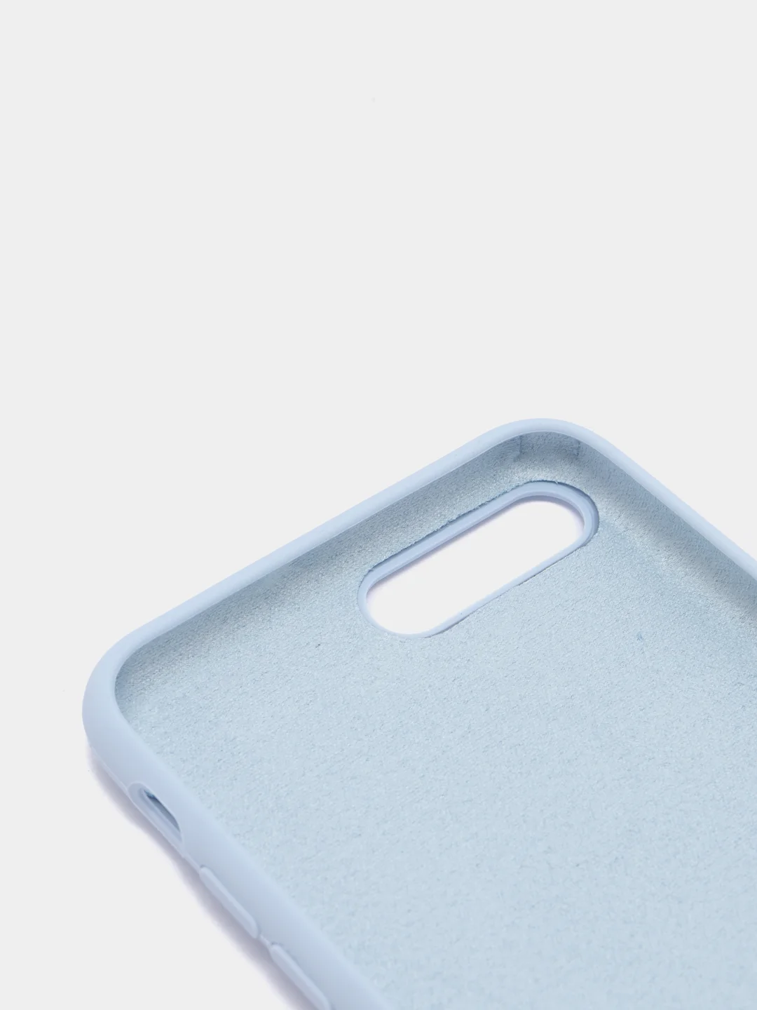 Светло-синий силиконовый чехол iPhone 7 Plus / iPhone 8 Plus, Silicone Case, с закрытым низом