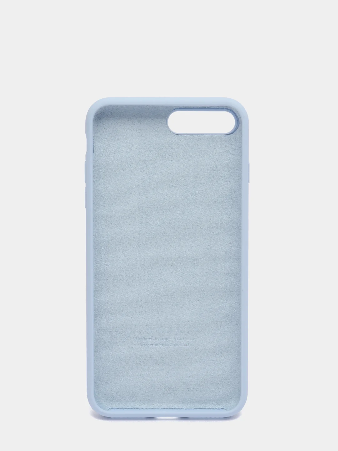 Светло-синий силиконовый чехол iPhone 7 Plus / iPhone 8 Plus, Silicone Case, с закрытым низом