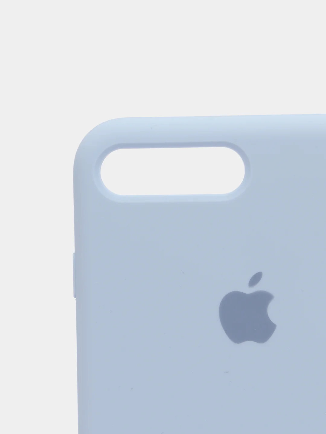 Светло-синий силиконовый чехол iPhone 7 Plus / iPhone 8 Plus, Silicone Case, с закрытым низом