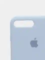 Светло-синий силиконовый чехол iPhone 7 Plus / iPhone 8 Plus, Silicone Case, с закрытым низом