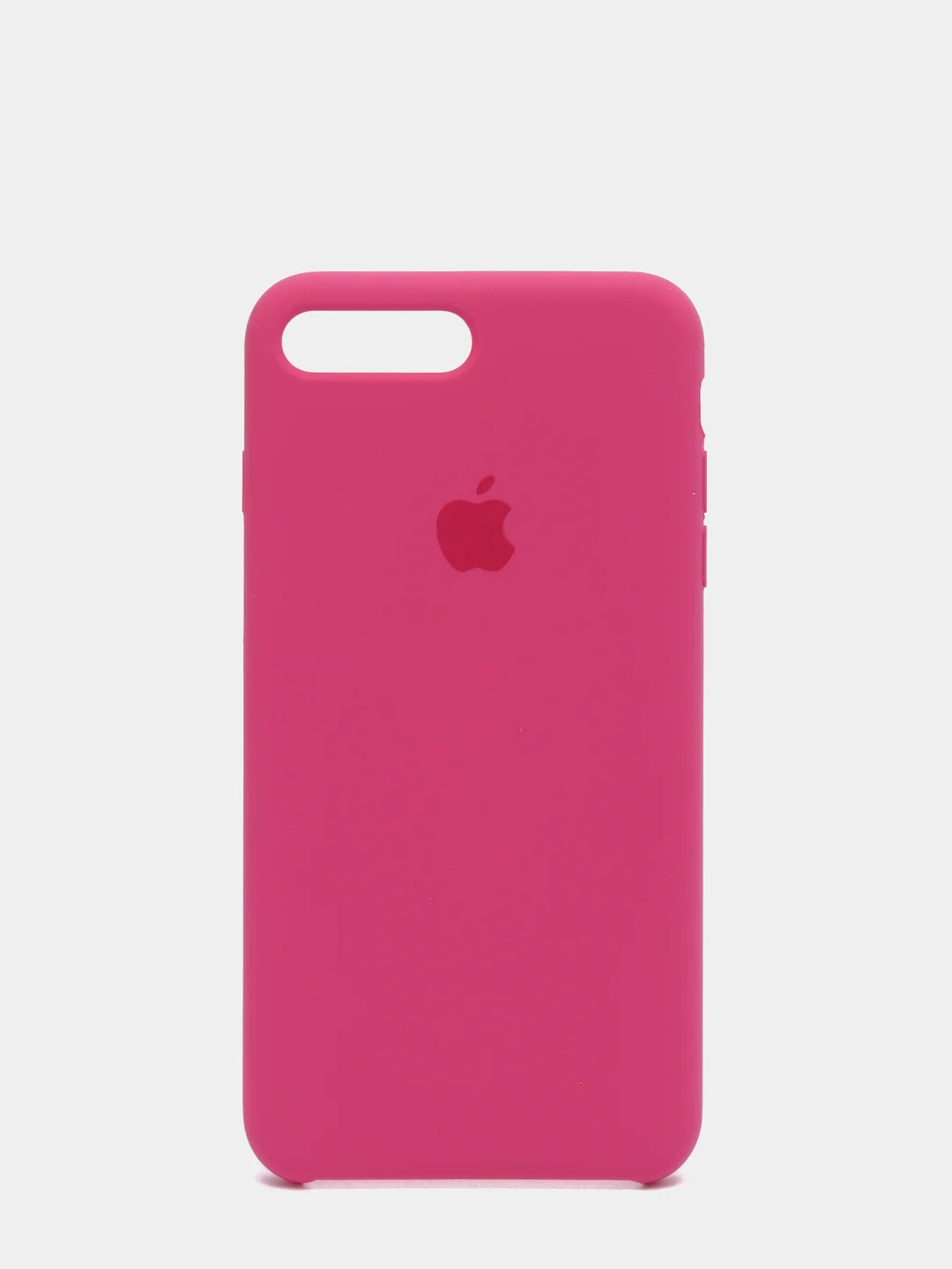 Тёмно-розовый силиконовый чехол iPhone 7 Plus / iPhone 8 Plus, Silicone Case, с открытым низом