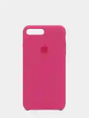 Тёмно-розовый силиконовый чехол iPhone 7 Plus / iPhone 8 Plus, Silicone Case, с открытым низом