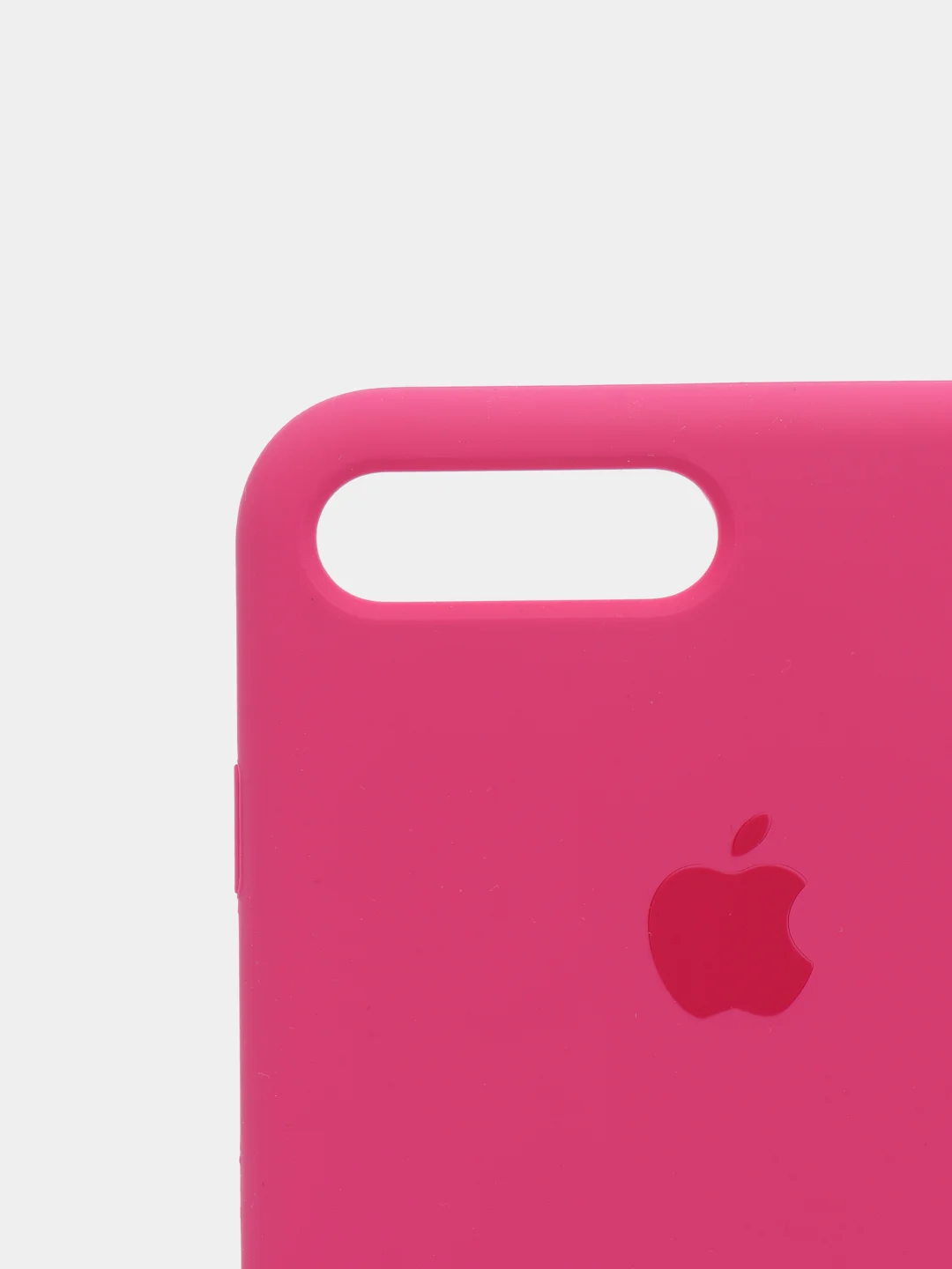 Тёмно-розовый силиконовый чехол iPhone 7 Plus / iPhone 8 Plus, Silicone Case, с открытым низом