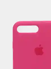 Тёмно-розовый силиконовый чехол iPhone 7 Plus / iPhone 8 Plus, Silicone Case, с открытым низом
