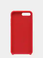 Красный силиконовый чехол iPhone 7 Plus / iPhone 8 Plus, Silicone Case, с открытым низом