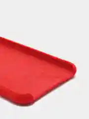 Красный силиконовый чехол iPhone 7 Plus / iPhone 8 Plus, Silicone Case, с открытым низом