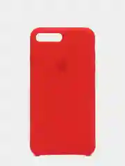 Красный силиконовый чехол iPhone 7 Plus / iPhone 8 Plus, Silicone Case, с открытым низом