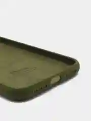 Зелёный хаки силиконовый чехол iPhone X / iPhone XS, Silicone Case, с закрытым низом