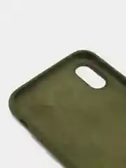Зелёный хаки силиконовый чехол iPhone X / iPhone XS, Silicone Case, с закрытым низом