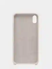 Молочный силиконовый чехол iPhone XS Max, Silicone Case, с открытым низом