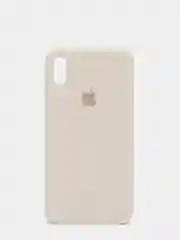 Молочный силиконовый чехол iPhone XS Max, Silicone Case, с открытым низом