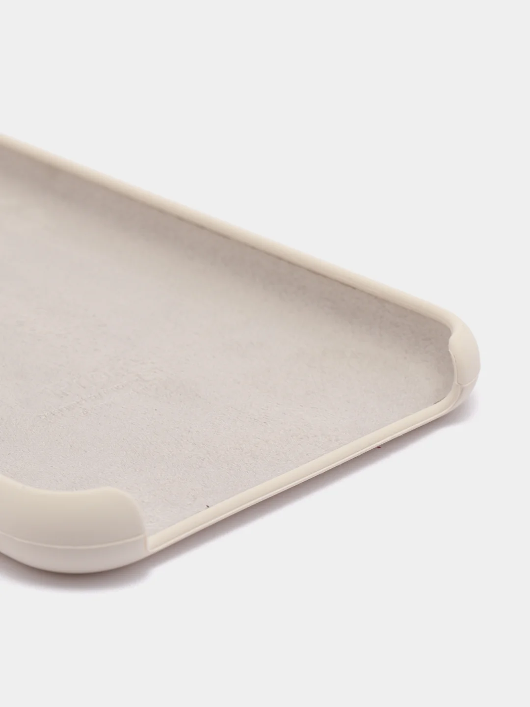Молочный силиконовый чехол iPhone XS Max, Silicone Case, с открытым низом